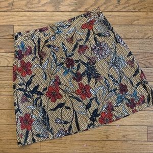 Zara flowered skirt